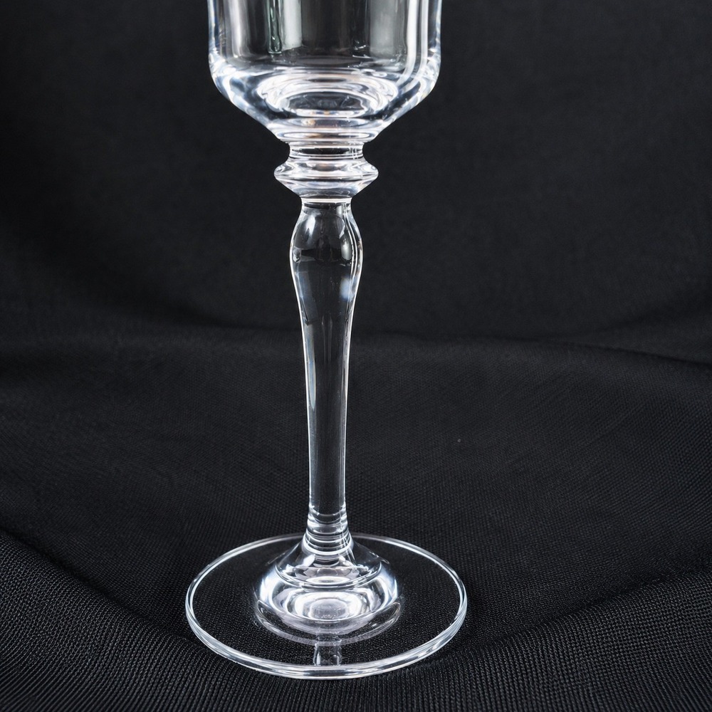 Mikasa Jamestown handblown Wine Glasses Gold Rim Flared Tulip Baluster Stem 2pc - Picture 6 of 8